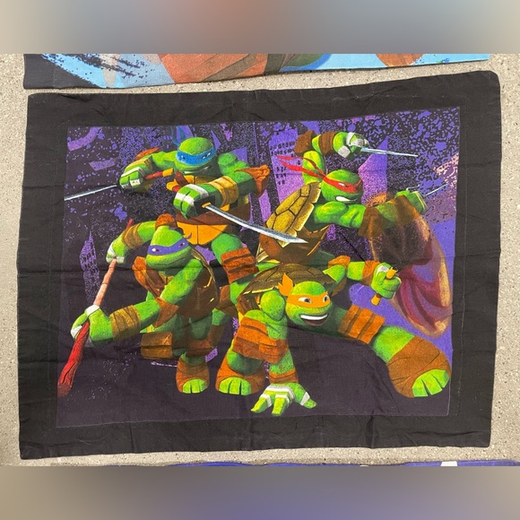 Teenage Mutant Ninja Turtles TMNT Pillow Cases set of 2 and 1 Sham - awesome! - Picture 4 of 4